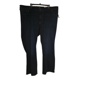 Old Navy Jeans Womens Size 26 Mid-Rise Kicker Boot-Cut Blue Dark Wash NWT